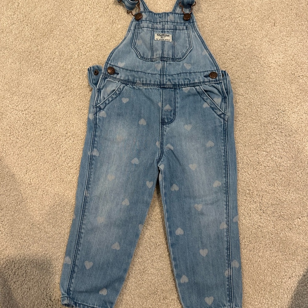 OshKosh B'gosh Blue Heart Overalls